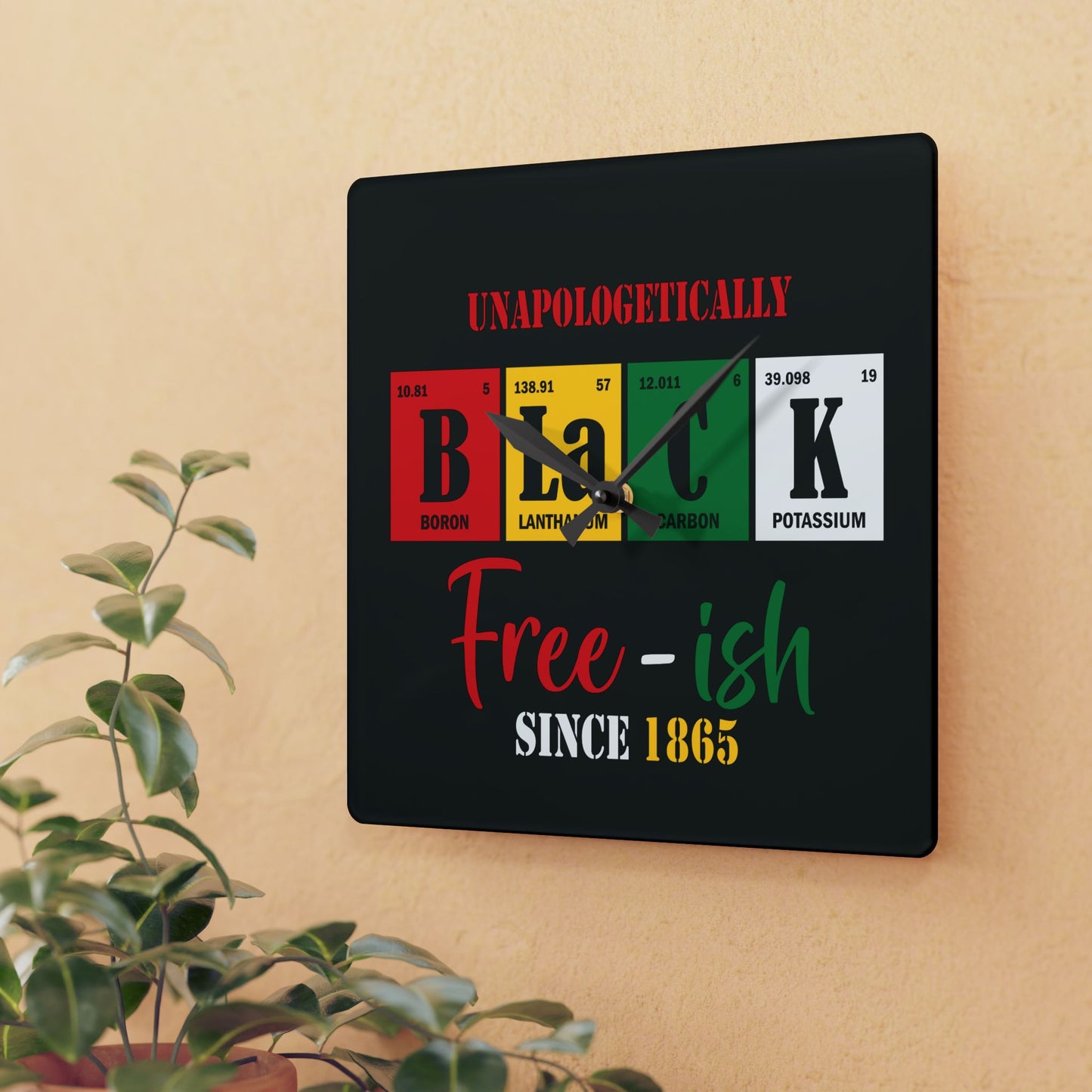 Juneteenth Wall Clock