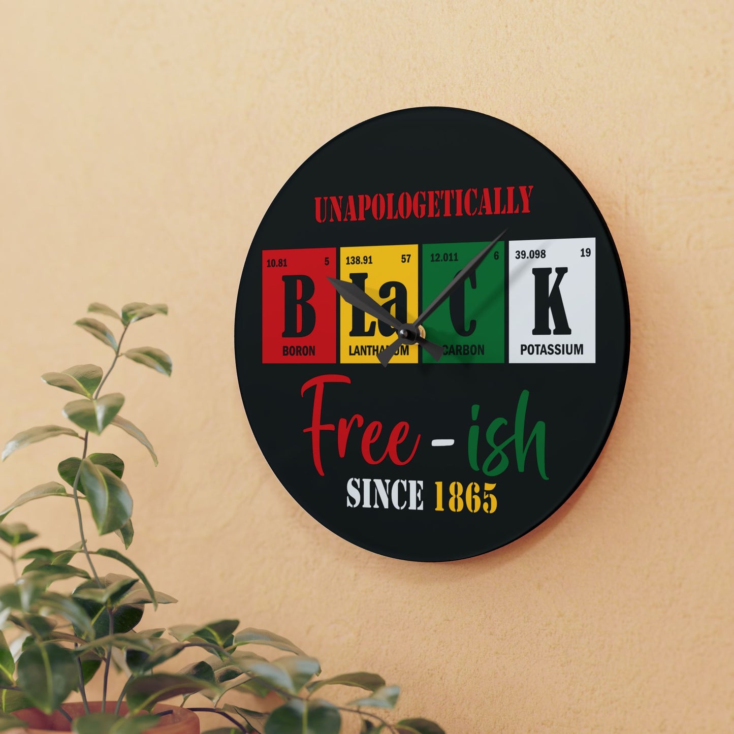 Juneteenth Wall Clock