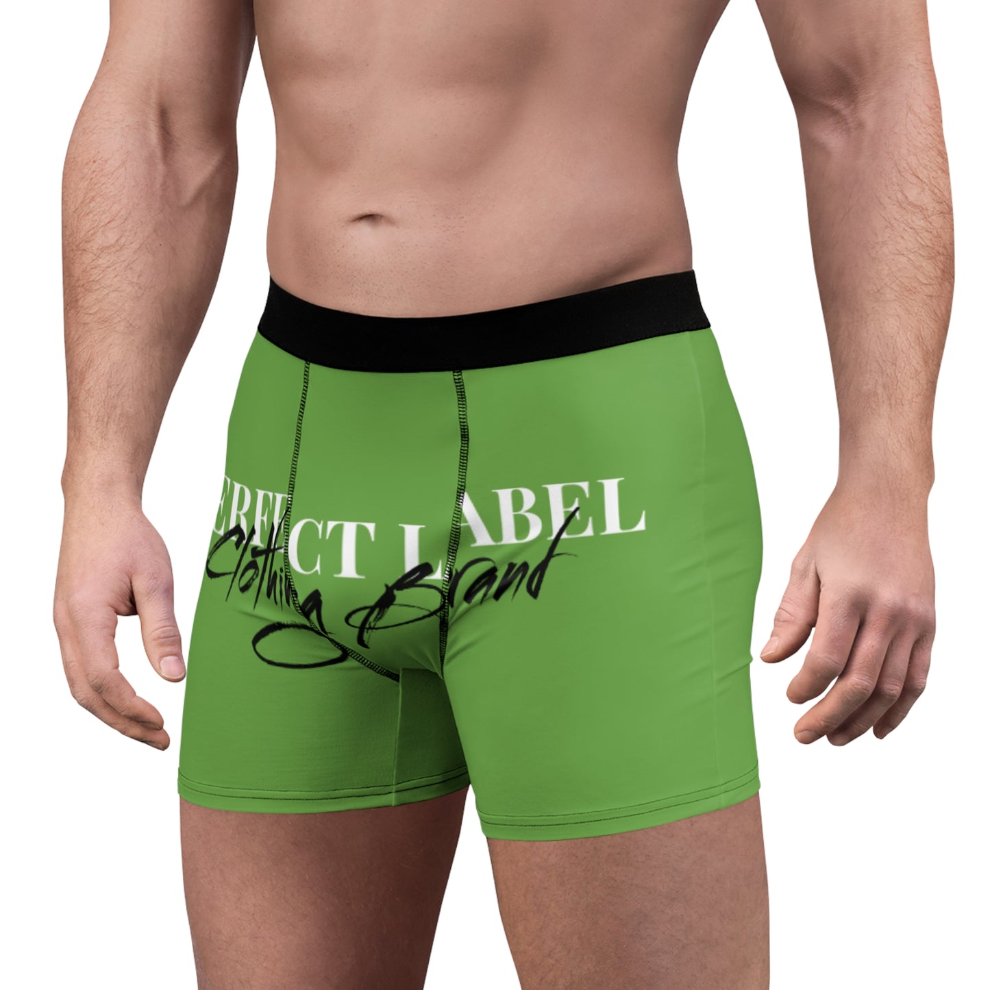 Perfect Label Men's Boxer Briefs Green