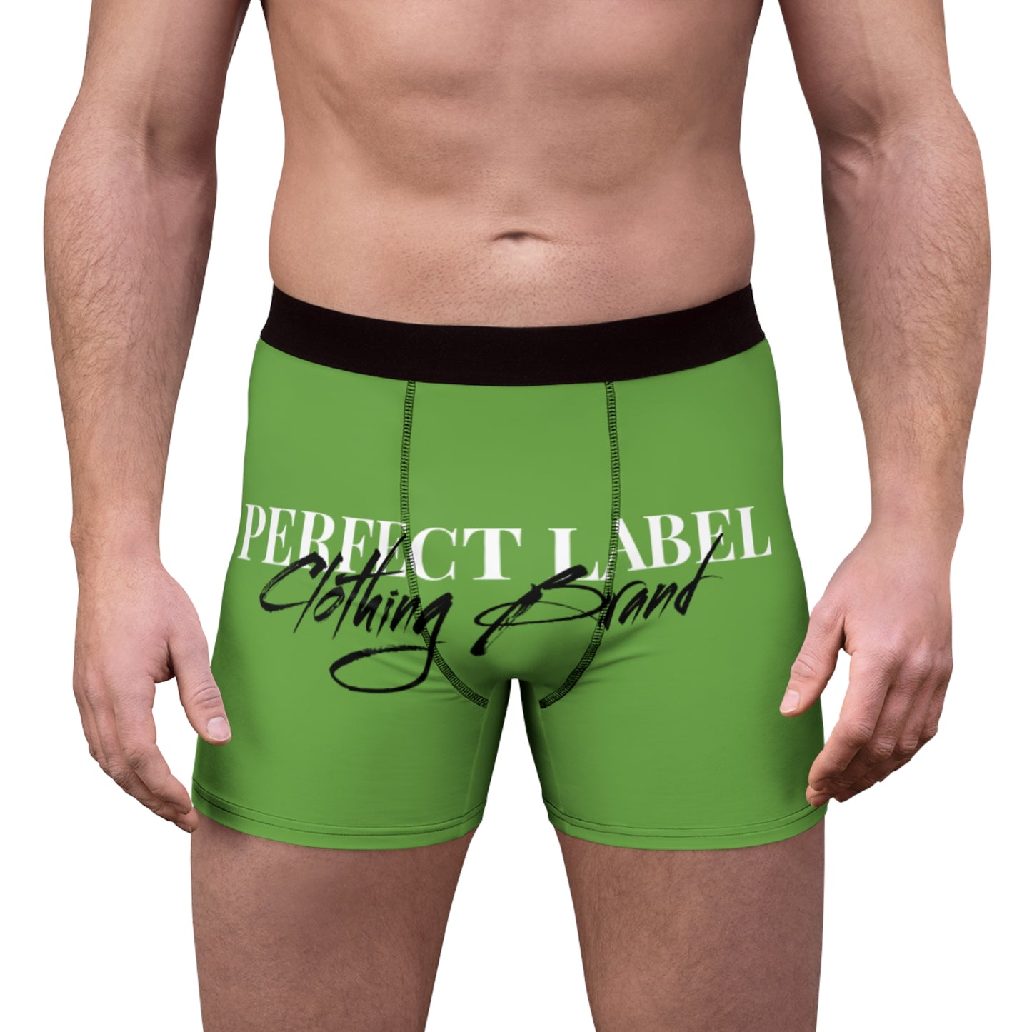 Perfect Label Men's Boxer Briefs Green