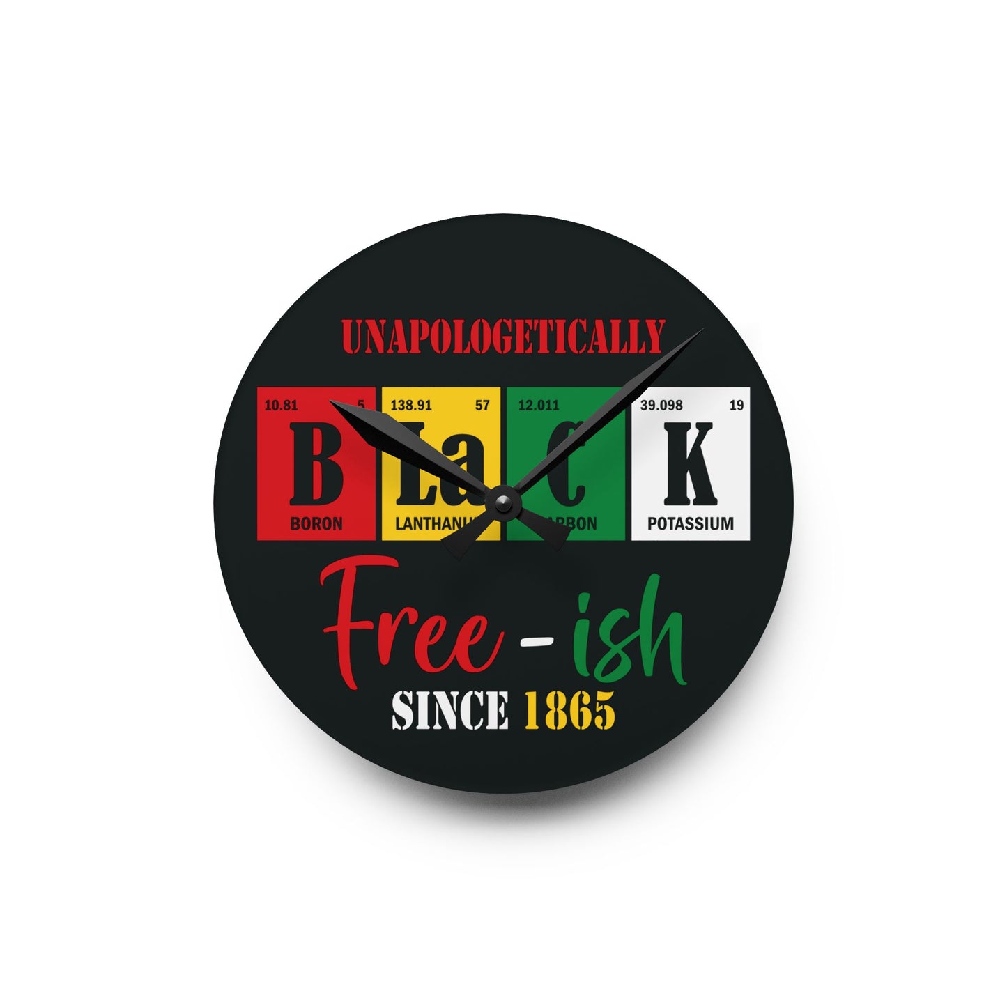 Juneteenth Wall Clock