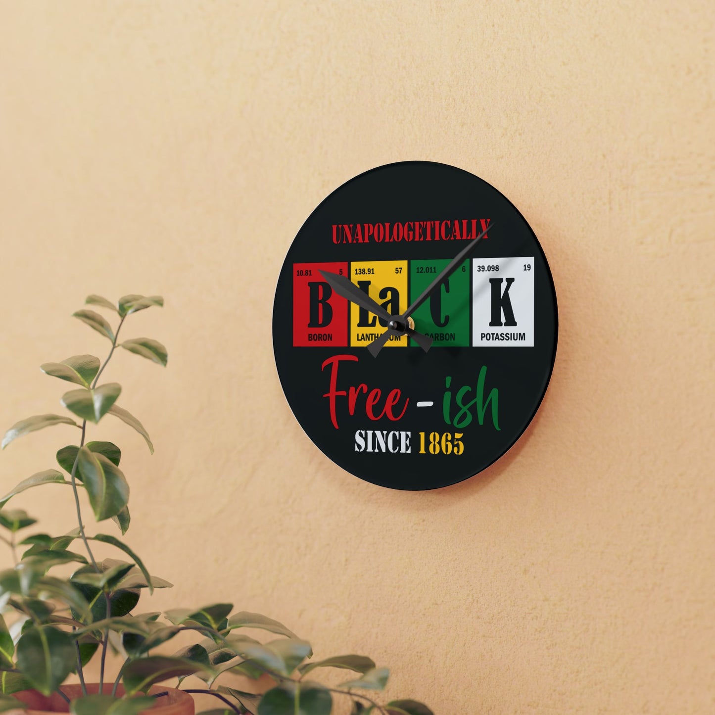 Juneteenth Wall Clock