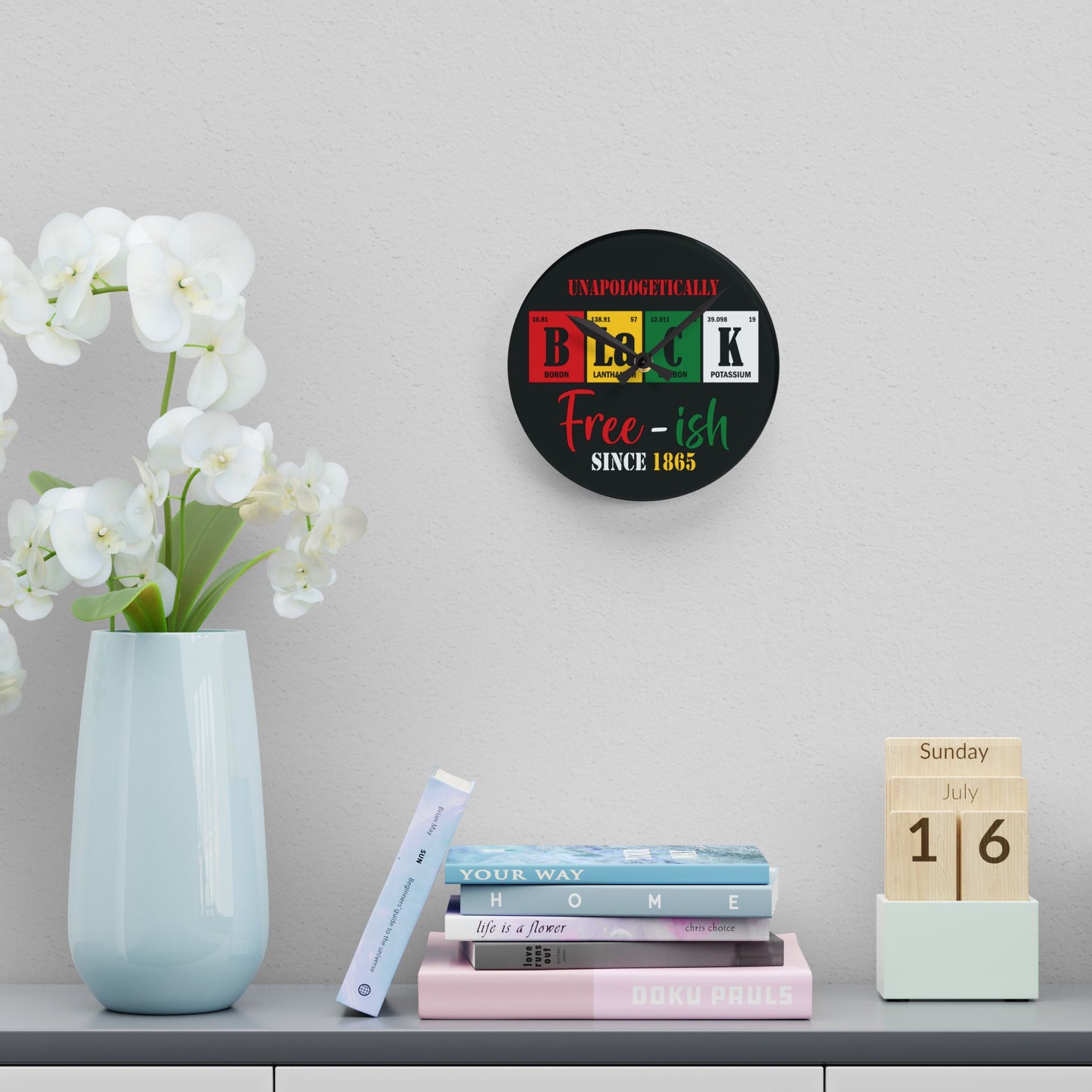 Juneteenth Wall Clock