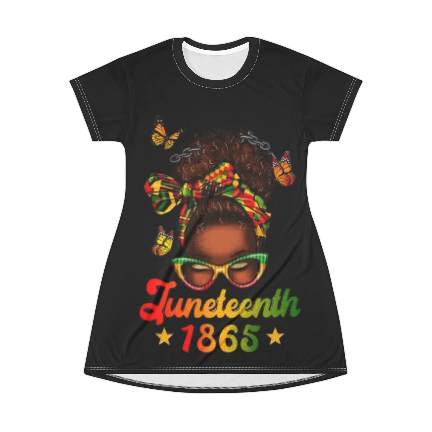 Perfect Label Juneteenth T-Shirt Dress