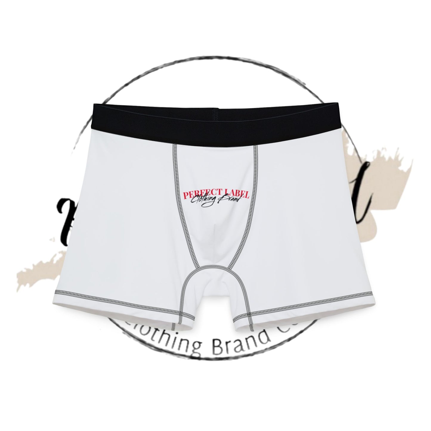 Perfect Label Casual White Men's Boxers
