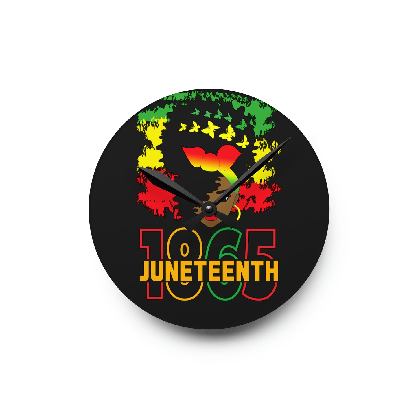 Queen Juneteenth Wall Clock