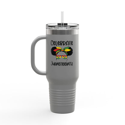 Woman Juneteenth Travel Mug