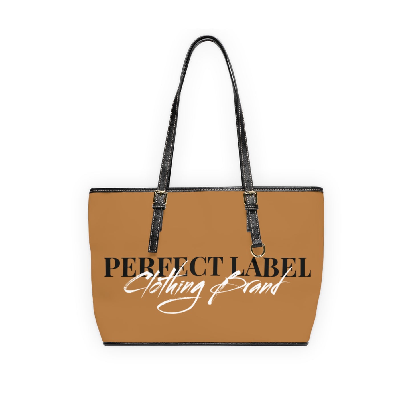 Brown PL Leather Shoulder Bag