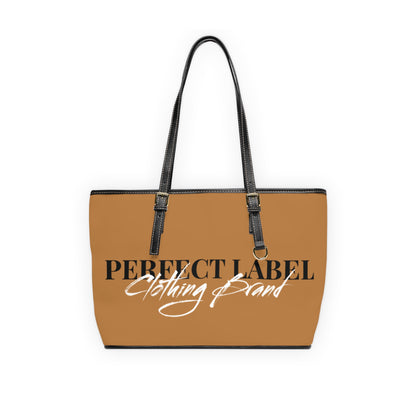 Brown PL Leather Shoulder Bag