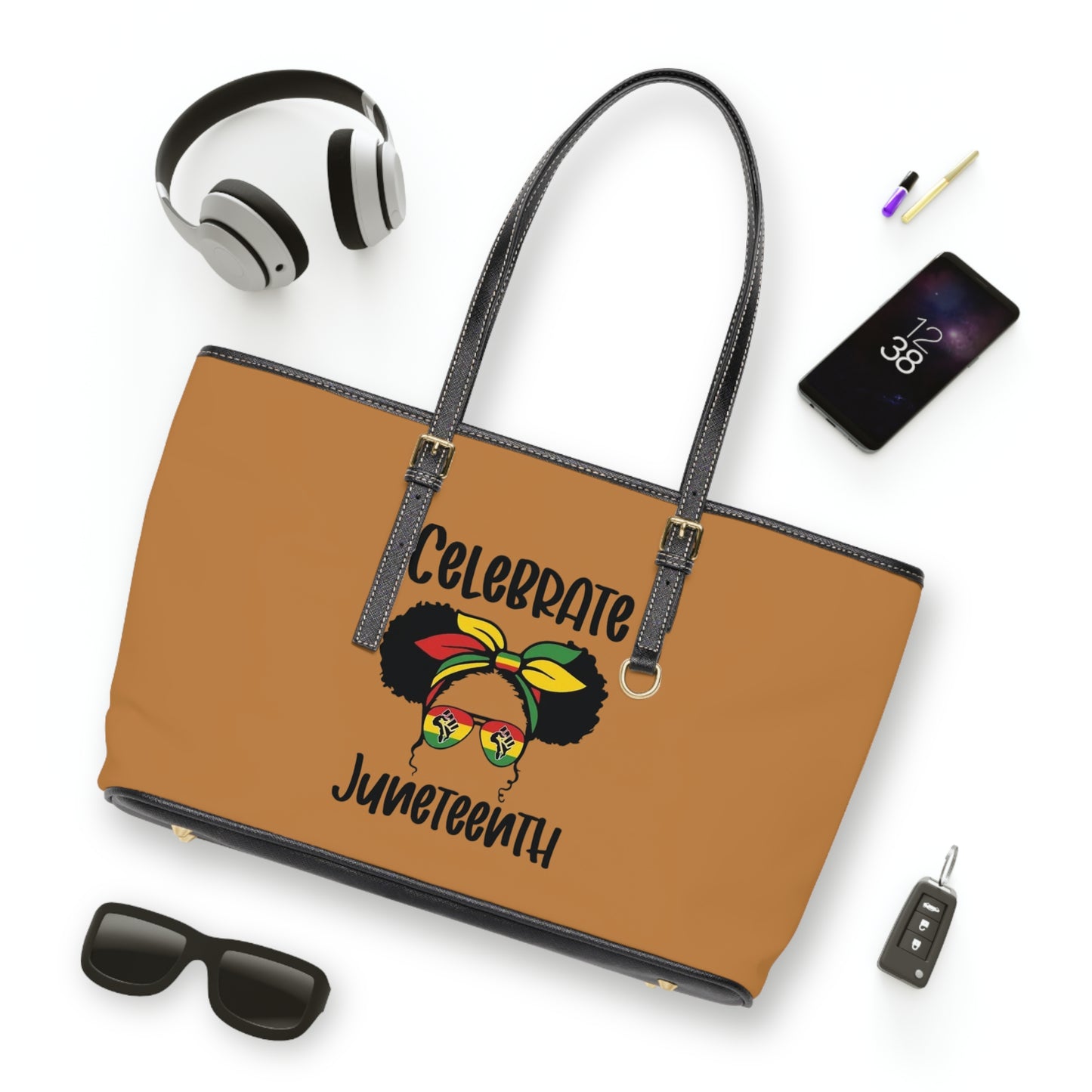 Juneteenth PL Leather Shoulder Bag