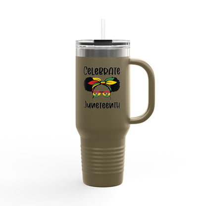 Woman Juneteenth Travel Mug