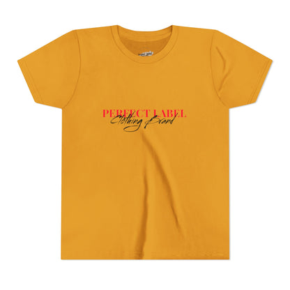 Youth Short Sleeve Tee - Perfect Label Vibe Shirt for Trendy Kids