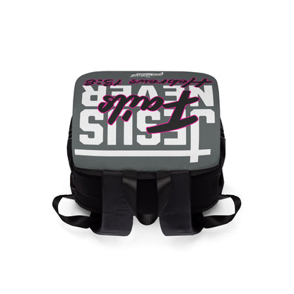 Jesus Never Fails Shoulder Backpack