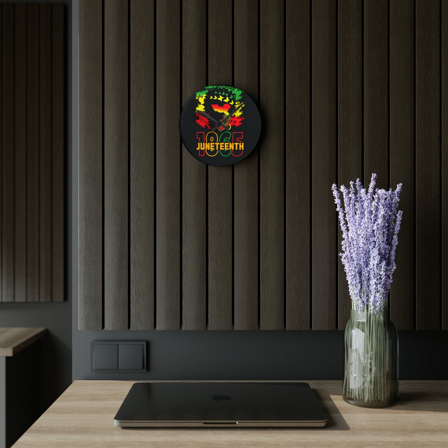Queen Juneteenth Wall Clock