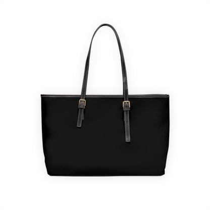 Black PL Leather Shoulder Bag