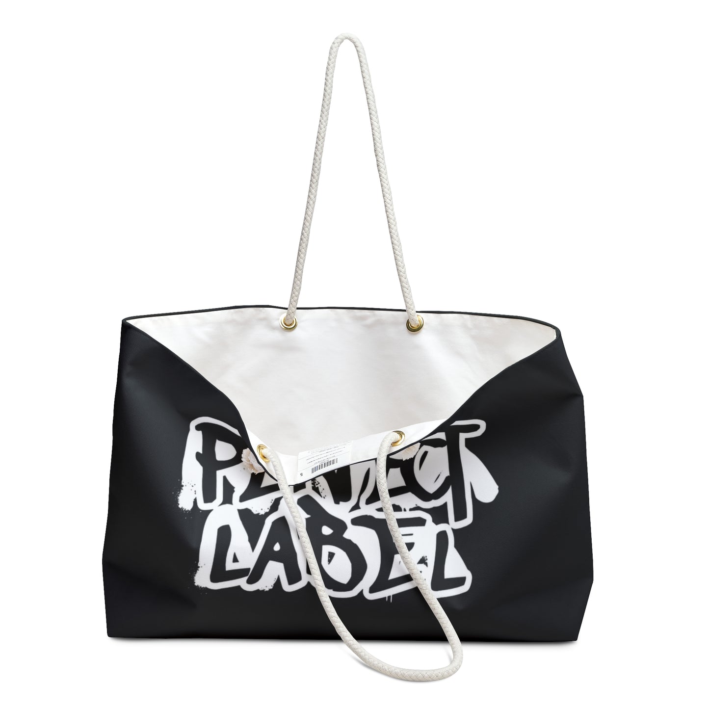 Black Graffiti Weekender Bag