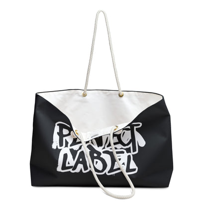 Black Graffiti Weekender Bag