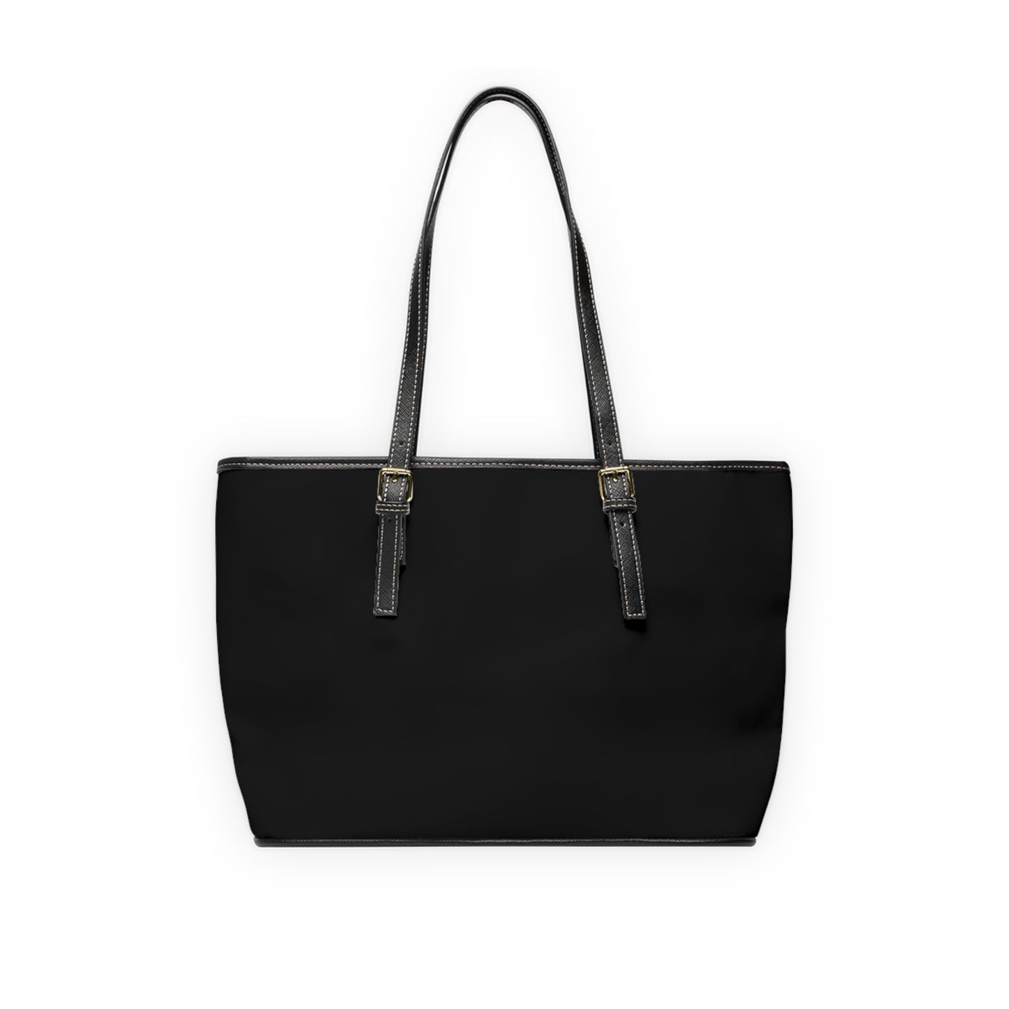 Black PL Leather Shoulder Bag