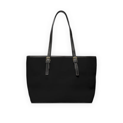 Black PL Leather Shoulder Bag