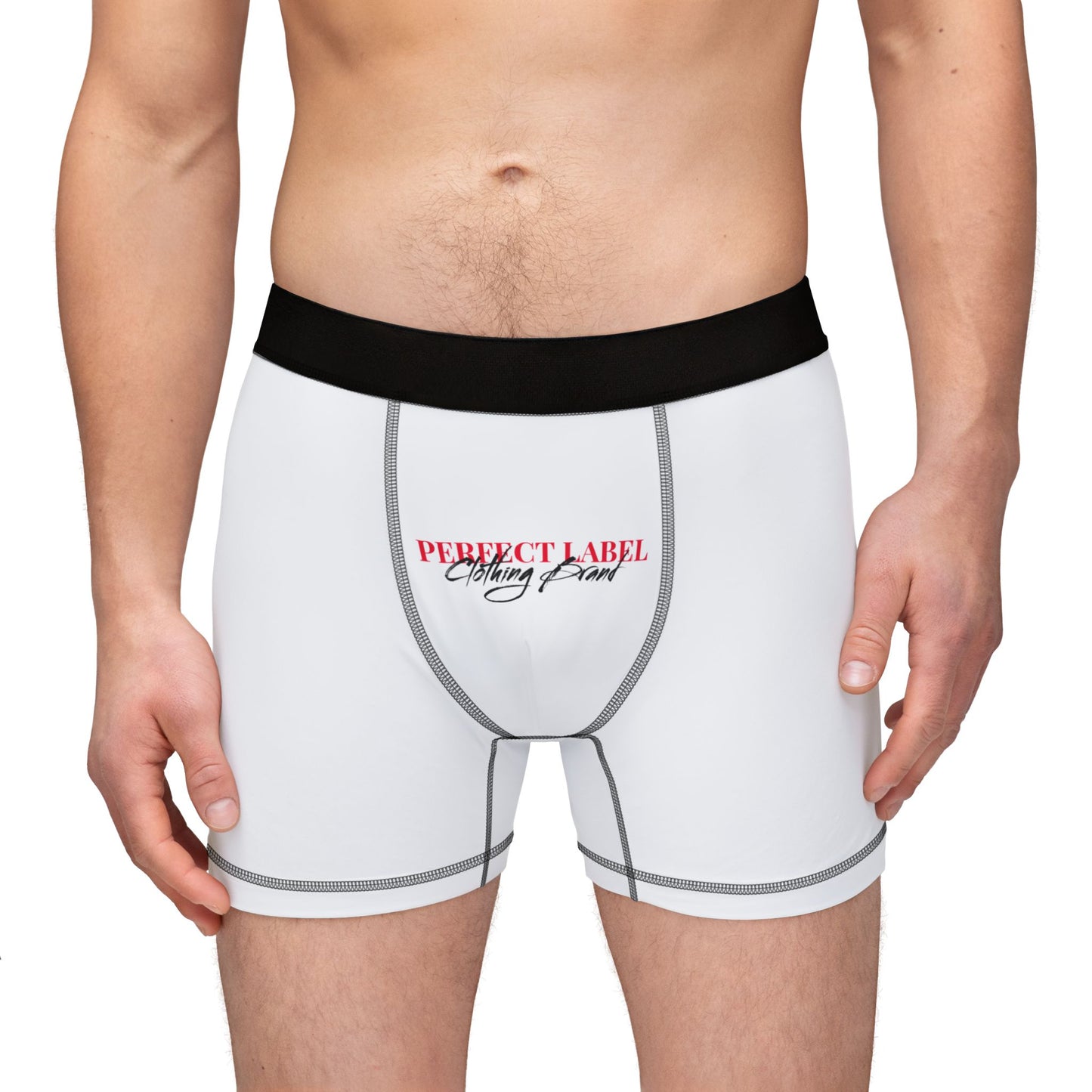 Perfect Label Casual White Men's Boxers
