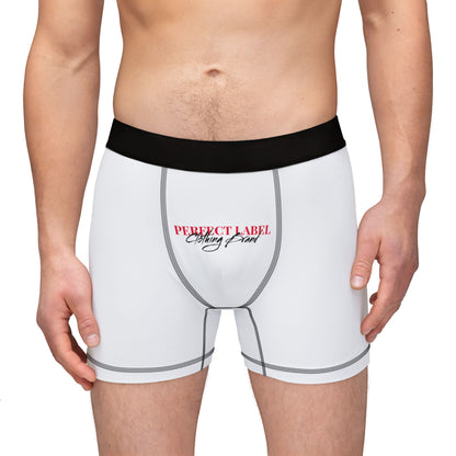Perfect Label Casual White Men's Boxers