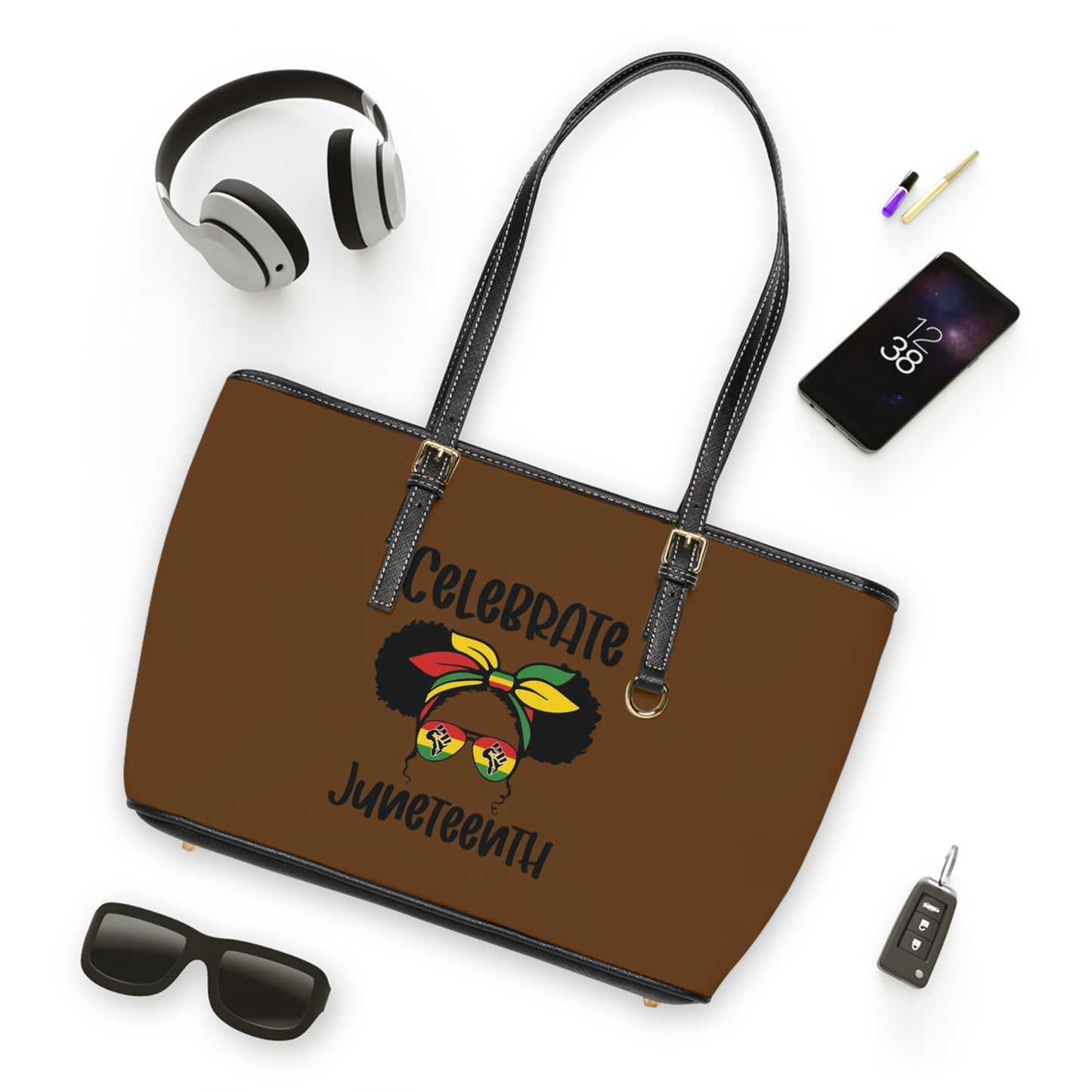Juneteenth PL Leather Shoulder Bag