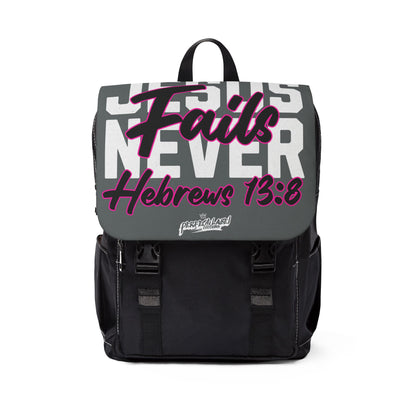 Jesus Never Fails Shoulder Backpack