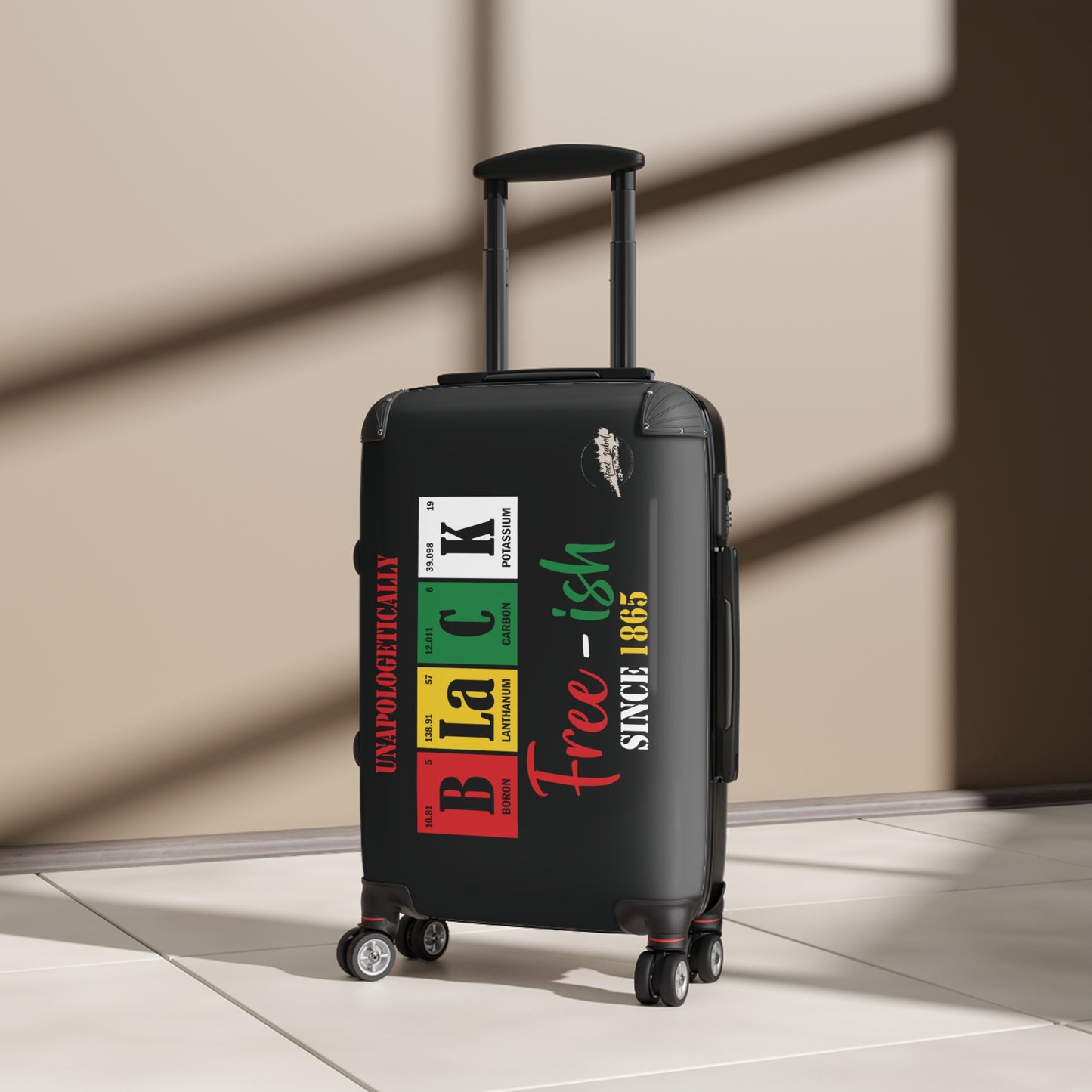Colorful Black History Suitcase - Durable and Stylish Travel Luggage