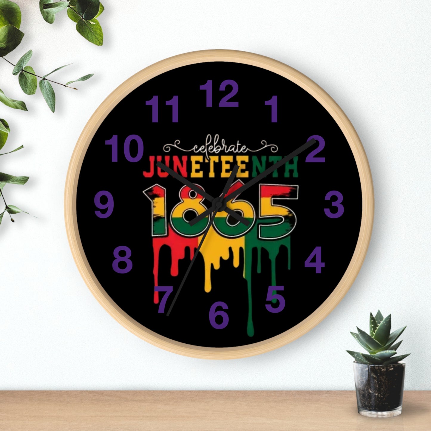 Juneteenth Wall Clock