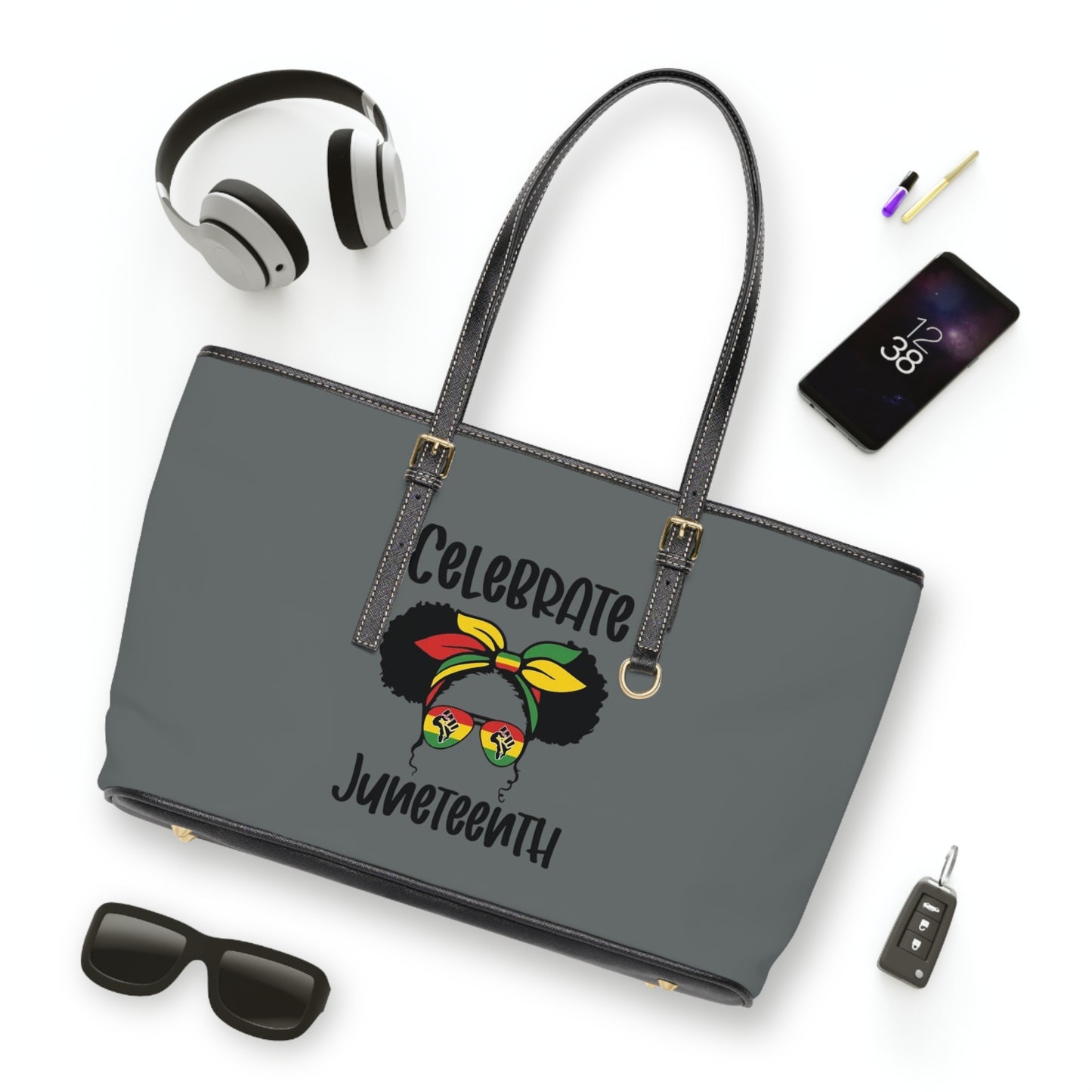 Juneteenth PL Leather Shoulder Bag