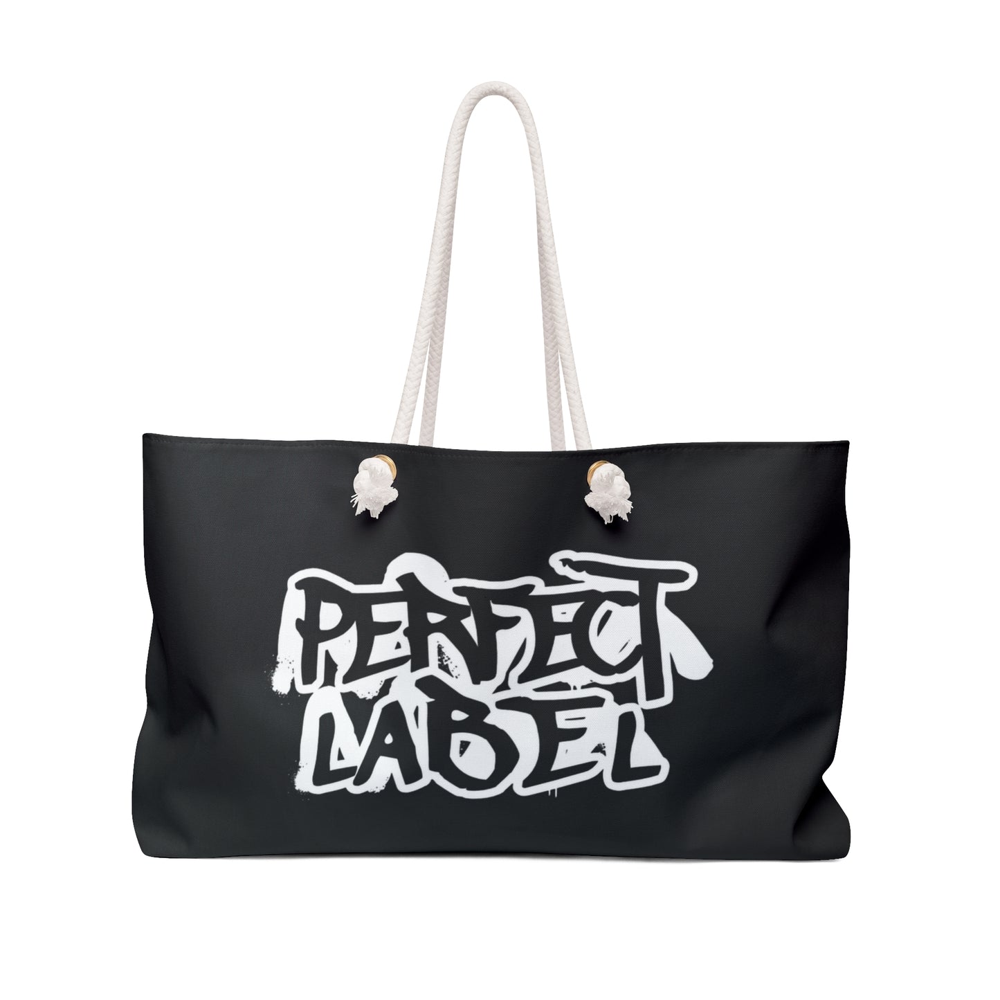 Black Graffiti Weekender Bag