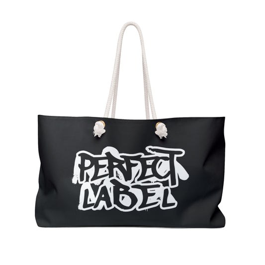 Black Graffiti Weekender Bag