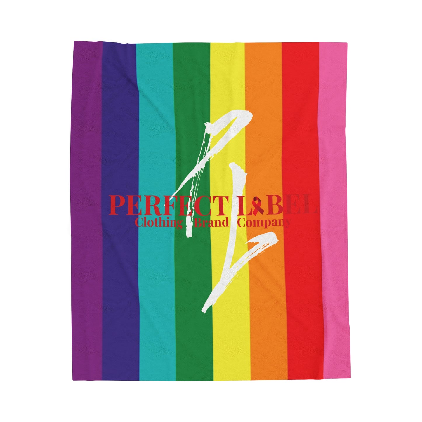 Rainbow Pride Velveteen Plush Blanket - Perfect for Cozy Celebrations