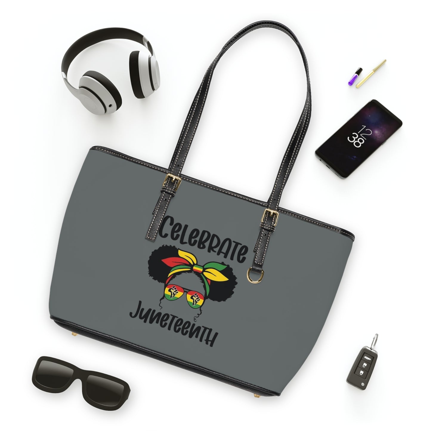 Juneteenth PL Leather Shoulder Bag