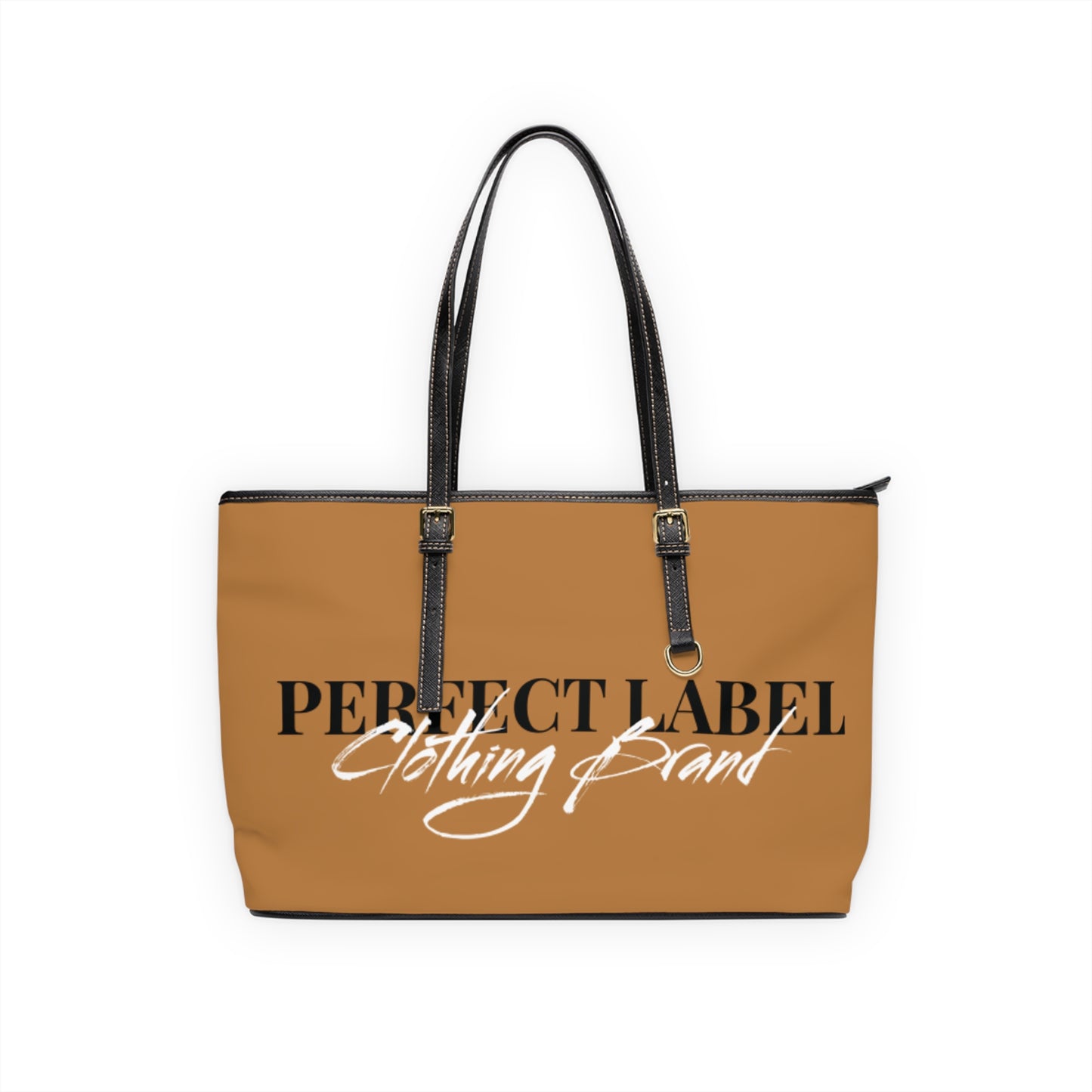 Brown PL Leather Shoulder Bag