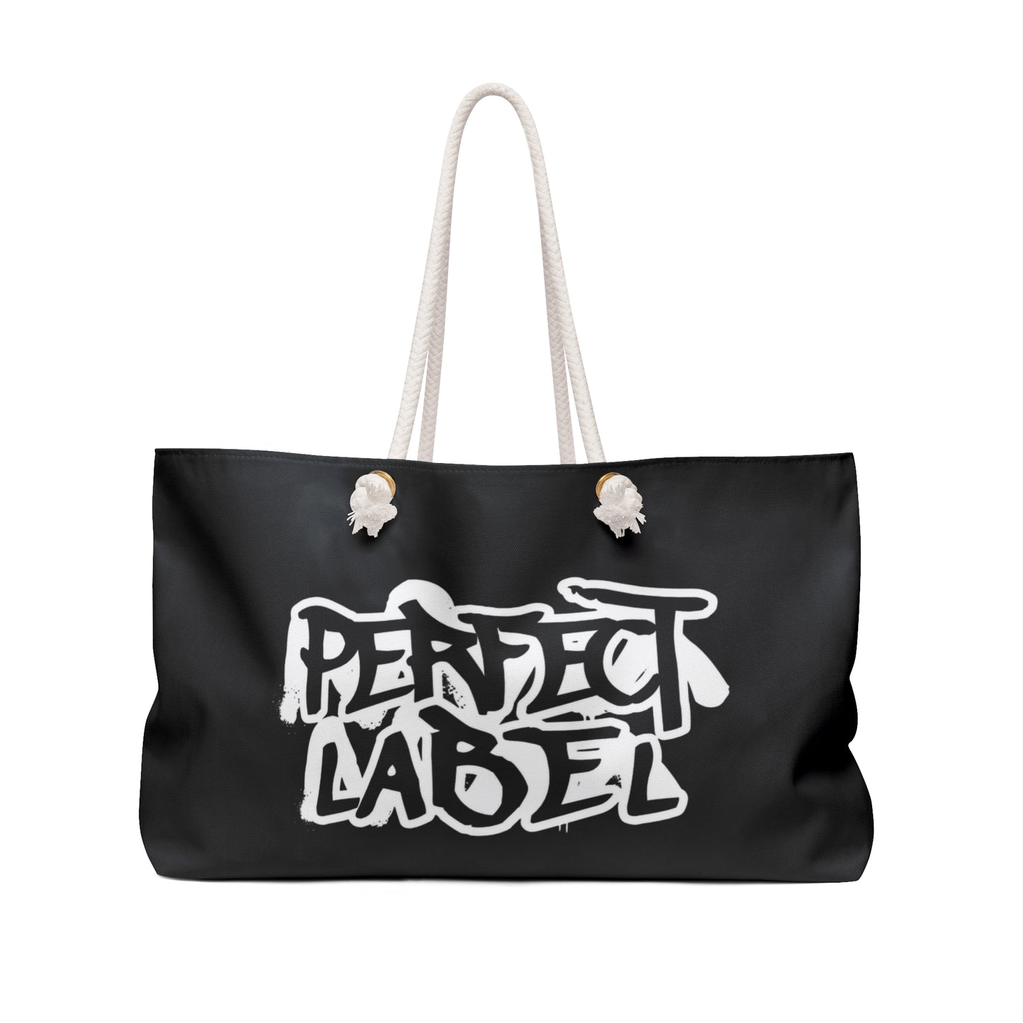 Black Graffiti Weekender Bag