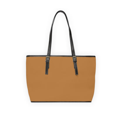 Brown PL Leather Shoulder Bag