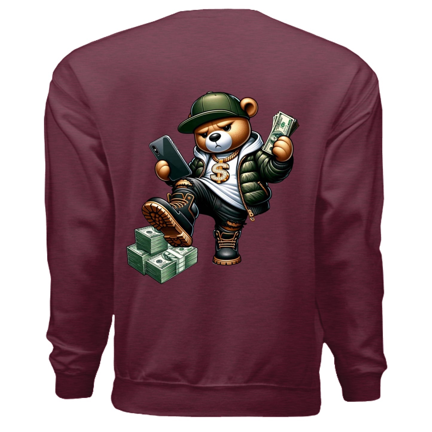 Heather Sport Dark Maroon - BACK